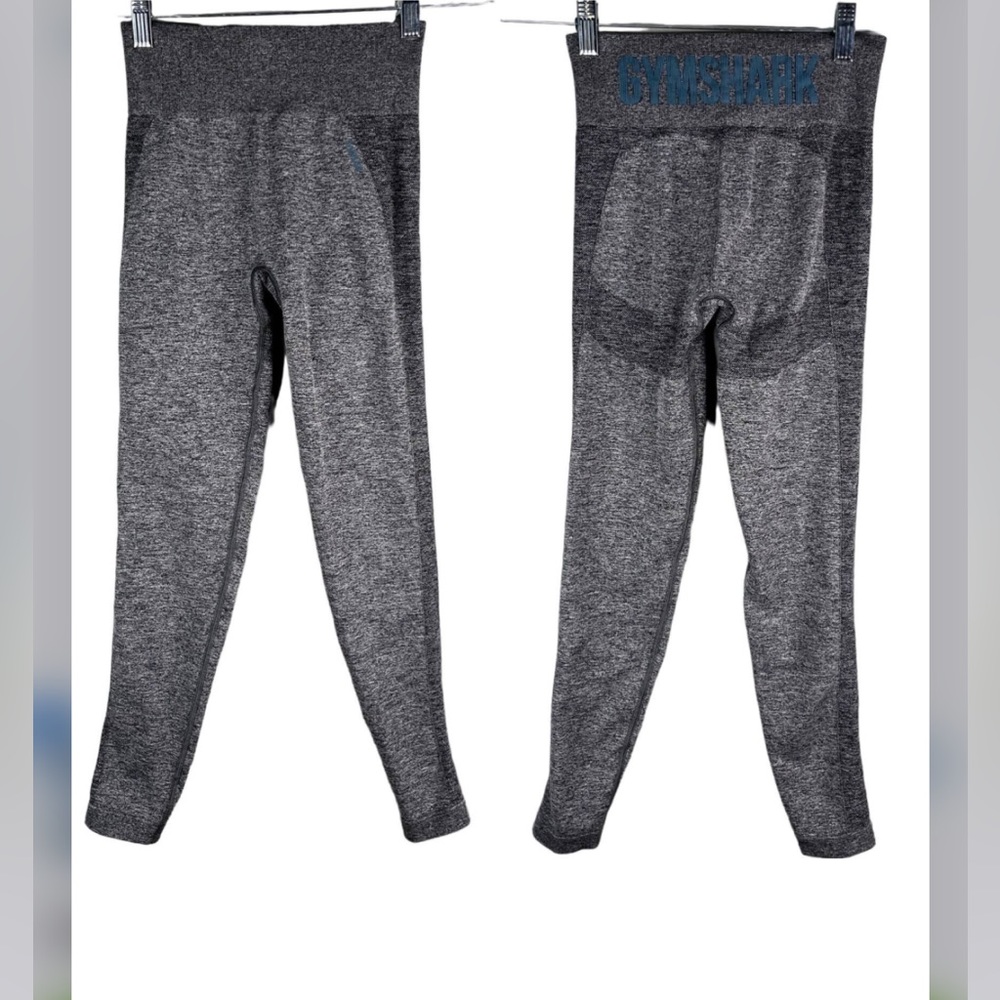 Gymshark High Waisted Leggings Charcoal Marl Smokey Teal Small
